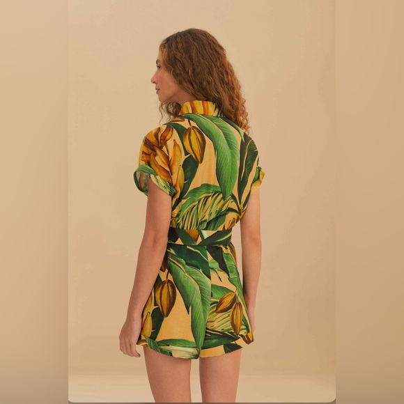 Farm Rio Yellow Bananart Romper - Picture 7 of 9